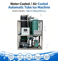 Machine à glace industrielle monophasée de 1 tonne, 220V 50Hz, refroidissement par air, compresseur, capacité de 500 kg pour site de production de glace en zone rurale