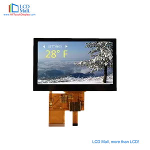 Best selling 4.3 polegada tft display 480*272 RGB interface 700cd brilho touch screen personalizado Todos visualização módulo de exibição LCD