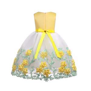Vestidos de Fiesta para Niñas con Diseño de Lazo y Flores de Encaje, de Algodón de Primera Calidad - Product Image 6