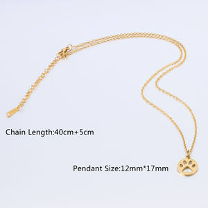 ג 'ינגקסיאנג אירופאית ואמריקה חוצה גבולות אופנה פשוט כלב נירוסטה כלב כלב <span class=keywords><strong>paw</strong></span>-אאוט - Product Image 2