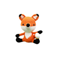 Haute Qualité Animal Mignon Tricoté Jouet Livraison Gratuite Panda Cheval Renard Animal Tricoté Poupée Personnalisé Grand Tricoté En Peluche Jouet