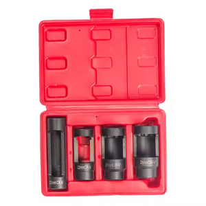 4Pcs Slotted Offset Exhaust Connector <b>Socket</b> Set,1/2" Drive CR‑V Steel Automotive Exhaust Fitting Removal Tool Kit - Product Image 1