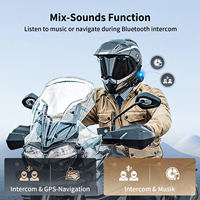 Intercom Bluetooth pour moto Fodsports FX8 PRO, 10 motards, portée de 2 km, casque avec communication sans fil, accessoires moto