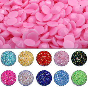 AB Jelly Rhine colori 10000 pezzi di 6mm pietre in resina con retro piatto colla su pietre resina strass per decorazioni - Product Image 1