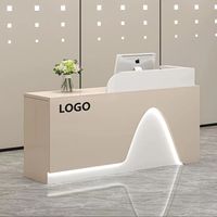 Comptoir Caisse Petit Bar Table Minimaliste Moderne pour Magasin de Vêtements, Supermarché, Salon de Beauté et de Coiffure, Bureau d'Accueil d'Entreprise