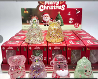 Jouet Squishy Père Noël en Maltose TPR à Rebond Lent, Cadeau Sensoriel Anti-Stress de Noël
