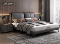 Tomyniki cadre de lit en cuir moderne de luxe haute qualité 1.8m lit Double King avec massage nouveau Design léger meubles de chambre à coucher