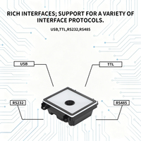 Modul Pembaca Barcode Nirkabel Kompak EM23, Pemindai Kode QR 2D Industri Terintegrasi, Antarmuka TTL/USB/COM, Stok Pabrik