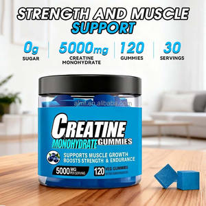 Suplemen Permen Gummy Vegan Bebas Gula 5000mg untuk Pertumbuhan Otot, Peningkatan Kekuatan, dan Daya Tahan pada Dewasa dengan Taurin, Alpha GPC, <span class=keywords><strong>B12</strong></span>, dan Creatine - Product Image 3