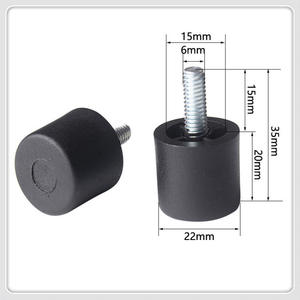 Pieds <span class=keywords><strong>de</strong></span> meubles <span class=keywords><strong>de</strong></span> cuisine au design moderne, en plastique robuste, bois brun et noir, personnalisables, OEM, pieds <span class=keywords><strong>de</strong></span> canapé - Product Image 4