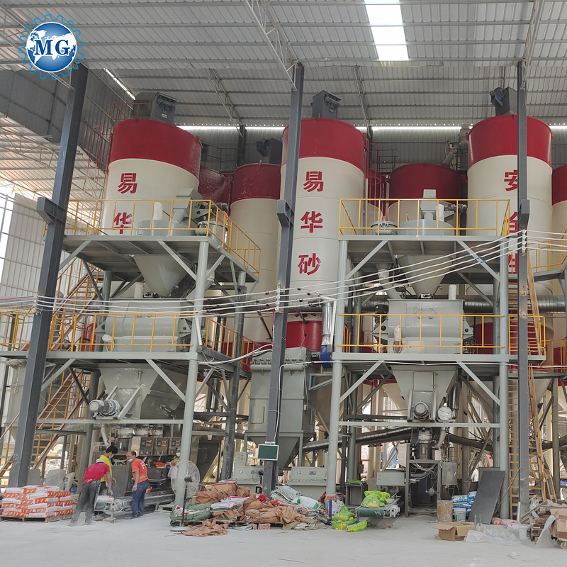 10-12T/H Dry Mortar Tile Grout Mixing Machine Full Automatic High Efficiency