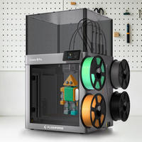 2026 Flashforge Creator 5 Pro Printer 3D Otomatis 4-nozzle dengan Volume Cetak 256*256*256mm, Konektivitas USB, Dukungan Aluminium dan PLA