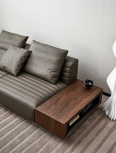 Sofás en Forma de L de Tela de <span class=keywords><strong>Lino</strong></span> para Sala de Estar Moderna, Muebles de Sala de Estar, Sofá Italiano de Lujo - Product Image 5