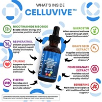 OEM 120ml Gouttes liquides complexes NAD+, énergie cellulaire, antioxydant, anti-fatigue, complément alimentaire quotidien