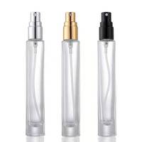 Flacon de Parfum Vaporisateur Carré ou Rond en Verre Épais et Transparent de 10 ml ou 15 ml pour Décantation, Marque Privée