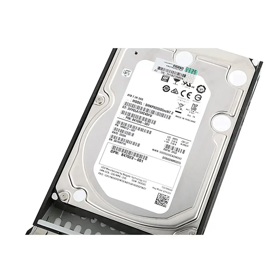 External hard disk 8TB HDD 846590-001 P9B44B-P9B44A 3PAR 8000 7.2K 3.5 inch server hard drive