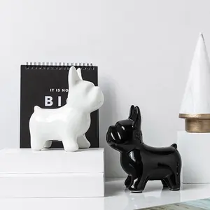 Керамическая Копилка в форме собаки в европейском стиле для украшения спальни