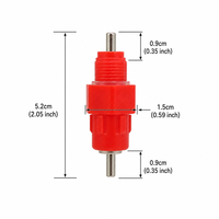 10 Pièces Abreuvoir à tétine pour poulets, Abreuvoir automatique pour volailles, Abreuvoir pour poulets, canards, cailles