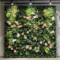 Mur végétal artificiel en PE résistant aux UV pour intérieur/extérieur, décoration murale en gazon vert Milan, fond de mur en gazon
