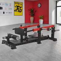 REYK Appareil de fitness commercial en acier, mini-plateforme de musculation à ciseaux, à charge libre, sécurisé, pour l'entraînement des jambes en salle de sport