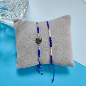 <span class=keywords><strong>Kit</strong></span> de <span class=keywords><strong>bracelet</strong></span> en <span class=keywords><strong>macramé</strong></span> avec perles de rocaille, fil de verre opale, style bohème, fournitures de bijoux faits à la main, vente en gros - Product Image 2