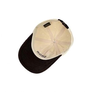 Nouvelle Casquette de Baseball Rétro 1998 en Velours Côtelé Bicolore, Style Unique avec Lettres Décoratives, Unisexe pour Tenues Quotidiennes Décontractées et Urbaines - Product Image 4