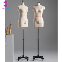 Mannequins de Couturière et Bustes de Tailleur Réglables Mannequin de Tailleur Corps Demi-Femme