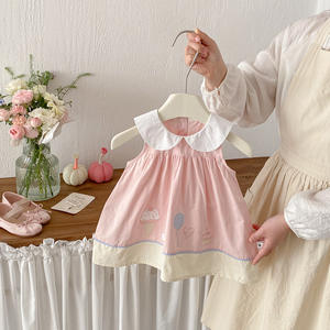 Abiti Estivi 2026 per Neonate in Cotone, Vestitini Dolci e Carini con Ricami e Stampe, Gonne Traspiranti per Bambine - Product Image 1