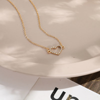 Nouveau collier pendentif en zircon en forme de cœur coréen, tempérament classique, corde, mariage, anniversaire, alliage de zinc plaqué argent