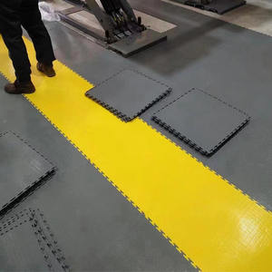 Carreau de sol en plastique à emboîtement en PVC carrelage d'entrepôt robuste, sol de garage - Product Image 5