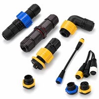Connecteur circulaire étanche IP68 RJ45 USB M19 à 90 degrés pour câble moulé, prise et fiche, pour batterie, ventilateur CC et faisceau de câblage
