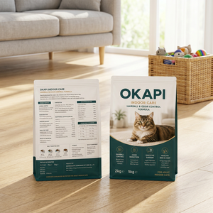 Nourriture pour chats d'intérieur à base de fibres naturelles pour contrôler les boules de poils et réduire les odeurs des excréments Croquettes sèches pour chats de qualité supérieure 2 kg 5 kg en vrac - Product Image 1