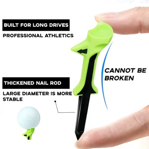 <b>Golf</b> Tee 10 Degree Plastic Durable Training Accessory For <b>Golf</b> Practice Orange Green Black White Color Options - Product Image 4