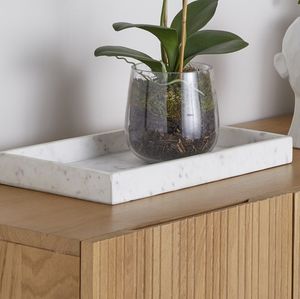 Plateaux de service modernes en laque avec finition brillante, plateaux empilables pour le service et la décoration - Product Image 1