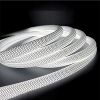 Flexibler Stoff-Silikon-LED-Lichtstreifen 360 Grad Leuchtend Rundes Neonband Langer Schlauch Netzgewebtes Silikagel Weiches Seil-Lichtband