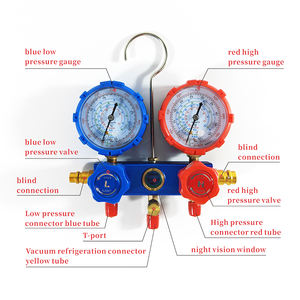 Conjunto de Recarga de Refrigerante para Ar Condicionado Automotivo com Manômetro de <span class=keywords><strong>Manifold</strong></span> para Refrigeração R134a - Product Image 3