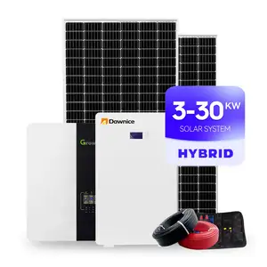 China Manufacture Dawnice Wholesale Low Price 10Kw 10Kva 12KW 15 Kw 20Kw Complete Home Hybrid Power System With Solar Panel