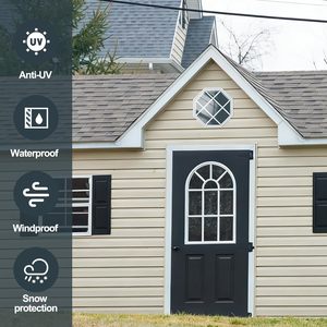 Rejillas para Ventanas de Cobertizo de Aleación de Aluminio Modernas Insonorizadas Octogonales con Montaje Empotrado, Rejilla Blanca para <span class=keywords><strong>Ventana</strong></span> con Vidrio Templado Transparente de Alta Resistencia - Product Image 3