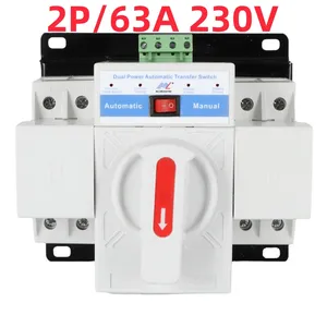 Commutateur de générateur 4 pôles Ats double puissance ATS 160A 4 P 4 pôles 100A 250A 400A 630A 800A 1000A 1250A Dual Power ats