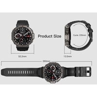 Reloj Inteligente DM58 con GPS, Deportivo, Resistente al Agua 5ATM, Unisex, Monitoreo de Salud, Brújula, Seguimiento de Rutas, Pantalla AMOLED Cuadrada, Caja de Aleación