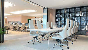 <b>High</b>-<b>Back</b> Executive Office <b>Chair</b> Comfortable Genuine Leather Adjustable Height Modern Foam Aluminium Wood for Contemporary - Product Image 6