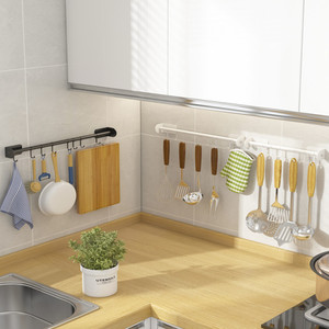 Kitchen Accessorizes Hanger Hooks Storage <strong>Rack</strong> Hanger Traditional Household Bathroom <strong>Wall</strong> Mounted <strong>Key</strong> Organizer Space Black - Product Image 3