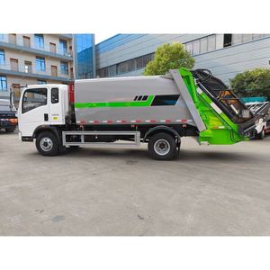 รถบรรทุกอัดขยะ Howo 4x2 9 คิว แบบแมนนวล เครื่องยนต์ดีเซล สำหรับเก็บขยะ - Product Image 4