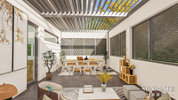 Pergola bioclimatique électrique rétractable en aluminium moderne personnalisée avec ombrage solaire Fonctionnement motorisé Toit de patio extérieur