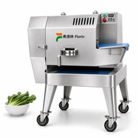 Automatische Peterselie Ui Radijs Groente Snijmachine Commerciële Fruit Selderij Boerenkool Snijmachine