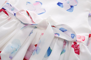 Vestido de Algodón con Estampado de Paraguas para Bebés Niñas, Venta al Por Mayor - Product Image 3