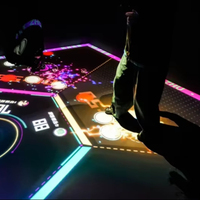 Aire de Jeu Interactif de Projection au Sol Gooest en ABS, Capacité 100-500kg, pour Utilisation Multi-Joueur Commerciale