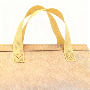 Sac isotherme en papier kraft biodégradable non tissé avec doublure en aluminium, réutilisable, écologique, personnalisable avec logo, pour livraison de repas - Offre Spéciale - Product Image 5