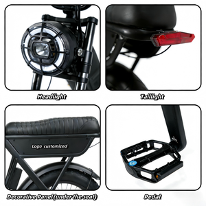 Vélo Électrique 2026 en Stock – VTT Électrique Fatbike Économique UE – E-bike <span class=keywords><strong>20</strong></span> <span class=keywords><strong>Pouces</strong></span> à Pneus Larges – Motos Électriques - Product Image 4