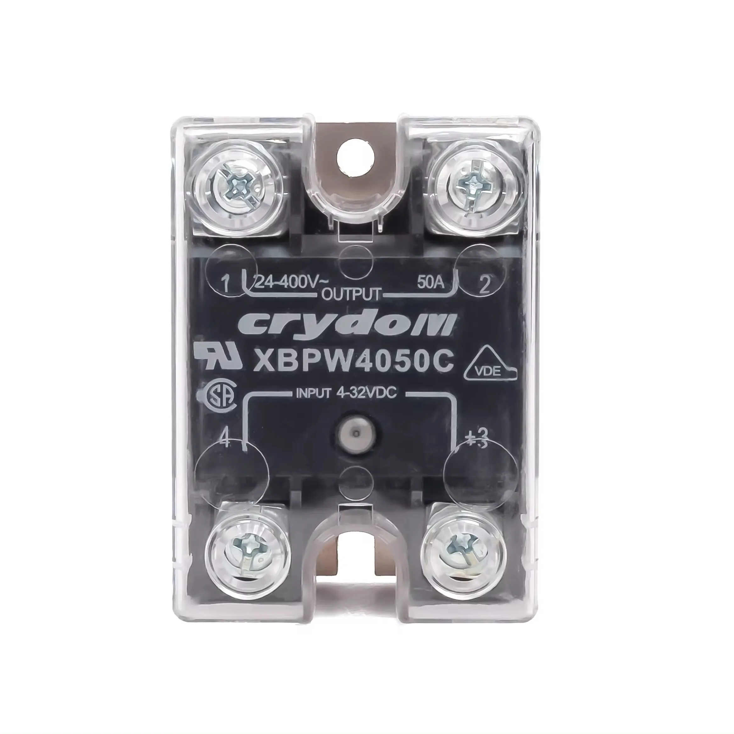 Solid State Relay DC to AC 25A Single Phase Semi-Conductor Relay Module Control 4-32V DC Load 5-200V DC